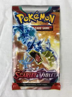 Scarlet & Violet Base Set Booster Pack Pokemon TCG English 2023 Gyarados Artwork - Image 1