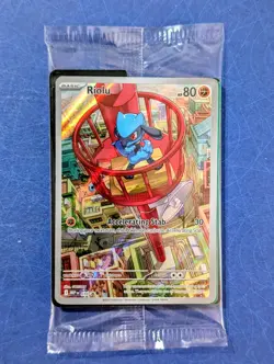 Pokemon TCG Riolu Mega Evolution MEP 010 ETB Promo Sealed - Image 1