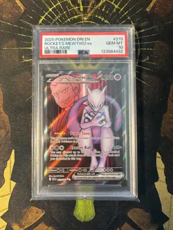 Pokemon Team Rocket's Mewtwo ex 213/182 Destined Rivals Ultra Rare PSA 10 - Image 1