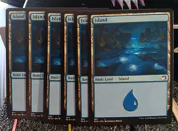 MTG Island 381 Basic Land Of 6 Midnight Hunt Magic The Gathering Card - Image 1