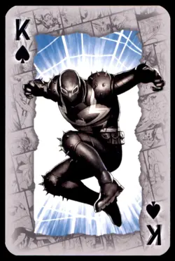 Marvel Universe Agent Venom Waddington Playing Card 2024 King of Spades - Image 1