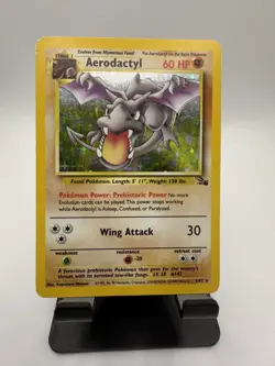 Aerodactyl Pokemon Card Holo WOTC 1/62 Fossil Set Rare Vintage 1999 Original - Image 1
