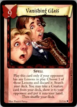 Wizards Harry Potter Trading Card Game (2001) Vanishing glass Spell No. 71 - Image 1