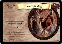 Wizards Harry Potter Trading Card Game (2001) Scottish stag Creature No. 103 - Image 1