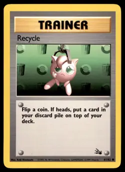 Pokemon Fossil (1999) Card Recycle Common No. 61 - Image 1