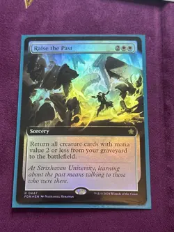 Raise the Past Borderless Foil Foundations MTG - Image 1