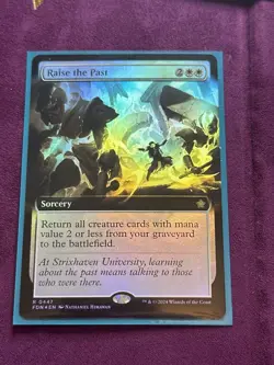 Raise the Past Borderless Foil Foundations MTG - Image 2