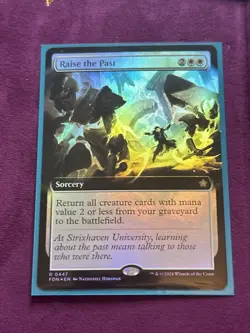 Raise the Past Borderless Foil Foundations MTG - Image 3