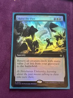 Raise the Past Borderless Foil Foundations MTG - Image 4