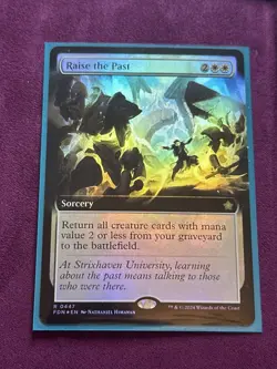 Raise the Past Borderless Foil Foundations MTG - Image 5