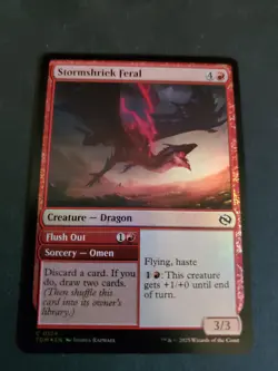 NM Foil Stormshriek Feral, MTG, Tarkir Dragonstorm, Magic the Gathering, 124 - Image 1