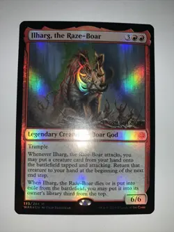 LP FOIL Ilharg, the Raze-Boar Prerelease Promo WAR MTG - Image 1