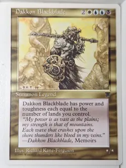 Dakkon Blackblade - Chronicles - Magic the Gathering MTG Nice! - Image 1