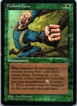 Thelon's Curse - MTG - Green - Fallen Empires - LP - Image 1