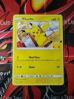 Pokemon Promo Pikachu 25/25 NON HOLO 25th Anniversary Mcdonalds 2021 Card - Image 2