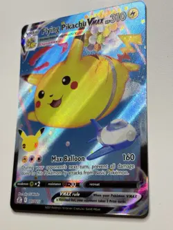 2021 Pokemon SWSH Celebrations Flying Pikachu VM #007/025 - Image 3