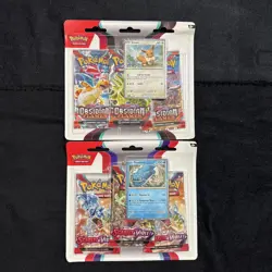 Pokemon Scarlet & Violet/Obsidian Flames 3 Pack Blister FACTORY SEALED PRODUCT 820650853784 - Image 1