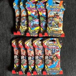 Pokemon Mega Evolutions 10 Sleeved Booster Packs - Image 1
