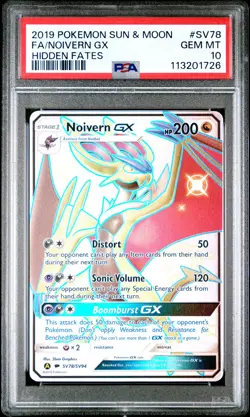 2019 Pokemon Noivern GX - Hidden Fates: Shiny Vault - SV78/SV94 - PSA 10 Gem MT - Image 2