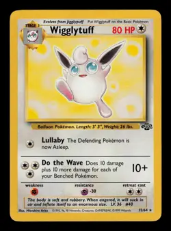 Wigglytuff 32/64 - LP - Jungle, WOTC Pokemon Vintage 1999 - Image 1