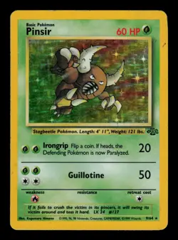 Pinsir 9/64 Holo - LP - Jungle, WOTC Pokemon Vintage 1999 - Image 1