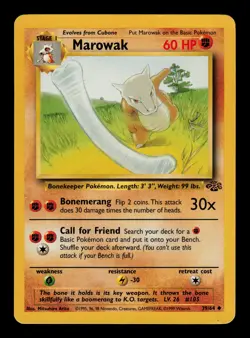 Marowak 39/64 - MP - Jungle, WOTC Pokemon Vintage 1999 - Image 1
