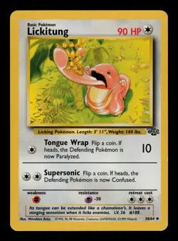 Lickitung 38/64 - LP - Jungle, WOTC Pokemon Vintage 1999 - Image 1