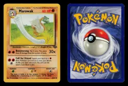 Marowak 39/64 - LP - Jungle, WOTC Pokemon Vintage 1999 - Image 3