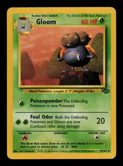 Gloom 37/64 - MP - Jungle, WOTC Pokemon Vintage 1999 - Image 1