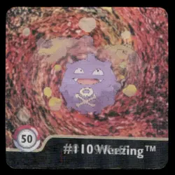 Artbox Pokemon Action Flipz Series One (1999) #109 Koffing / #110 Weezing No. 50 - Image 1