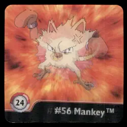 Artbox Pokemon Action Flipz Series One (1999) #56 Makey / #57 Primeape No. 24 - Image 1
