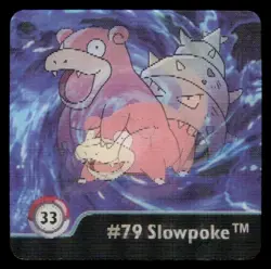 Artbox Pokemon Action Flipz Series One (1999) #79 Slowpoke / #80 Slowbro No. 33 - Image 1