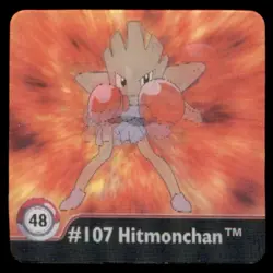 Artbox Pokemon Action Flipz Series One (1999) #107 Hitmonchan No. 48 - Image 1