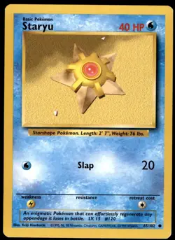 Pokemon Base Set (1999) Staryu Common No. 65 - Image 1