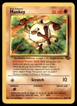 Pokemon Jungle (1999) Mankey Common No. 55 - Image 1