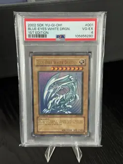 Yu-Gi-Oh! Blue-Eyes White Dragon Starter Deck Kaiba 1st Edition SDK-001 PSA 4 - Image 1