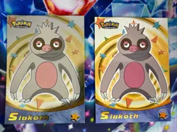 2003 TOPPS Pokemon Advanced- Slakoth #77 Holo Foil & Regular Cards - Image 1