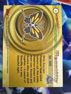 2003 Pokemon TOPPS Blue Logo Lot Of 2- Beautifly Holo & Regular Cards #18 - Image 4