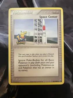 Pomemon Space Center 10th Anniversary Promo Pokemon Card NM 91/107 - Image 1