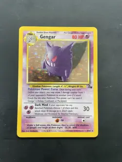 Pokemon Gengar TCG Fossil Holo Card 5/62 Unlimited Rare WOTC - Image 1