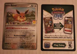 Pokemon Eevee #074/131 Promo With Code Card - Image 1