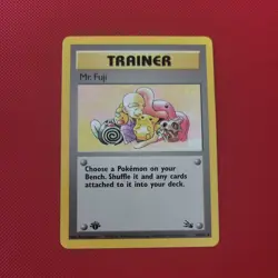 Pokemon Mr. Fuji 1st Edition Fossil Uncommon 58/62 English Card - Image 1