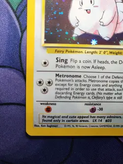 Clefairy 6/130 Base Set 2 Holo Rare Unlimited Pokemon Card TCG - NM - Image 4