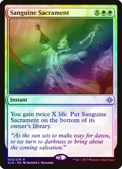 Sanguine Sacrament FOIL Ixalan NM White Rare MAGIC THE GATHERING CARD ABUGames - Image 1
