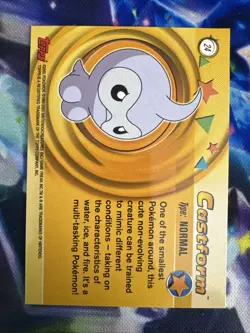 2003 Pokemon Topps Advanced Lot Of 2- #24 CASTFORM Holo Foil & Regular Cards - Image 4