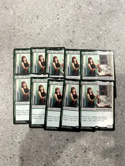 Magic The Gathering Mary Jane Watson Prerelease PROMO SPIDERMAN Lot X10 - Image 1