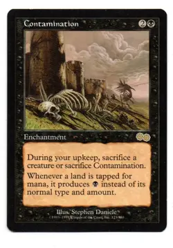 MTG Contamination X1 Urza's Saga edition rare - Image 1