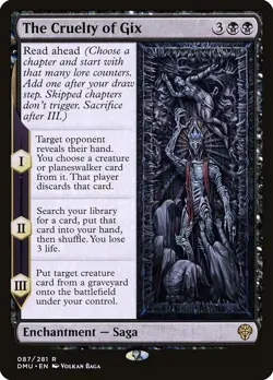 The Cruelty of Gix Regular - Dominaria United MTG-NM - Image 1