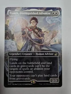 Tomik, Distinguished Advokist (Anime Borderless) Ravnica Remastered Regular - Image 1
