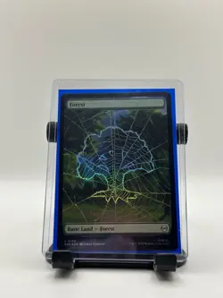 MTG, Forest FOIL (0193) Full Art Borderless Marvel's Spider-Man Foil - Image 1